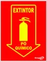 Epi placa extintor po quimico 20x15cm Emplac