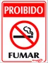 Epi placa pvc proibido fumar 20x15cm Emplac