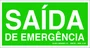 Epi placa saida de emergencia 12x24cm S22 Emplac