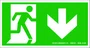 Epi placa seta para baixo 12x24cm S4 Emplac