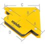 Esquadro magnético 10 kgf para soldador Vonder