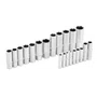 Jogo de Ferramentas 216 Peças 1/4" 3/8" 1/2" – MTX