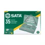 Jogo de Soquetes e Chaves E-Torx 35 Pc 1/4" e 3/8" SATA