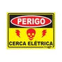 Placa Sinalizadora Cerca Elétrica 20x15cm - Emplac