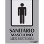 Placa Sinalizadora Sanitário Masculino 20x15cm Emplac